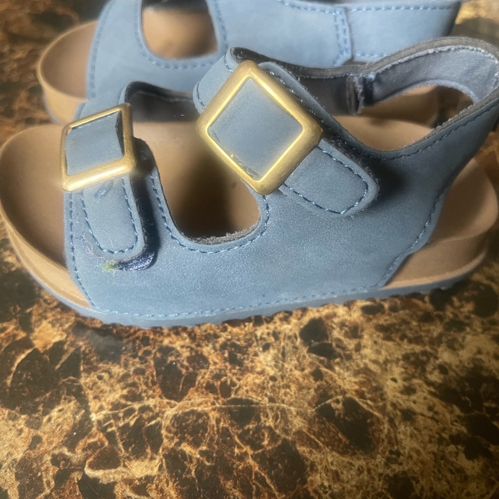 Chic Blue Kids Sandals with Adjustable Straps